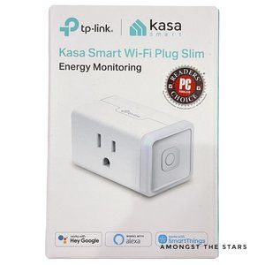 Kasa Smart Plug Slim Smart Home Wi Fi White Outlet